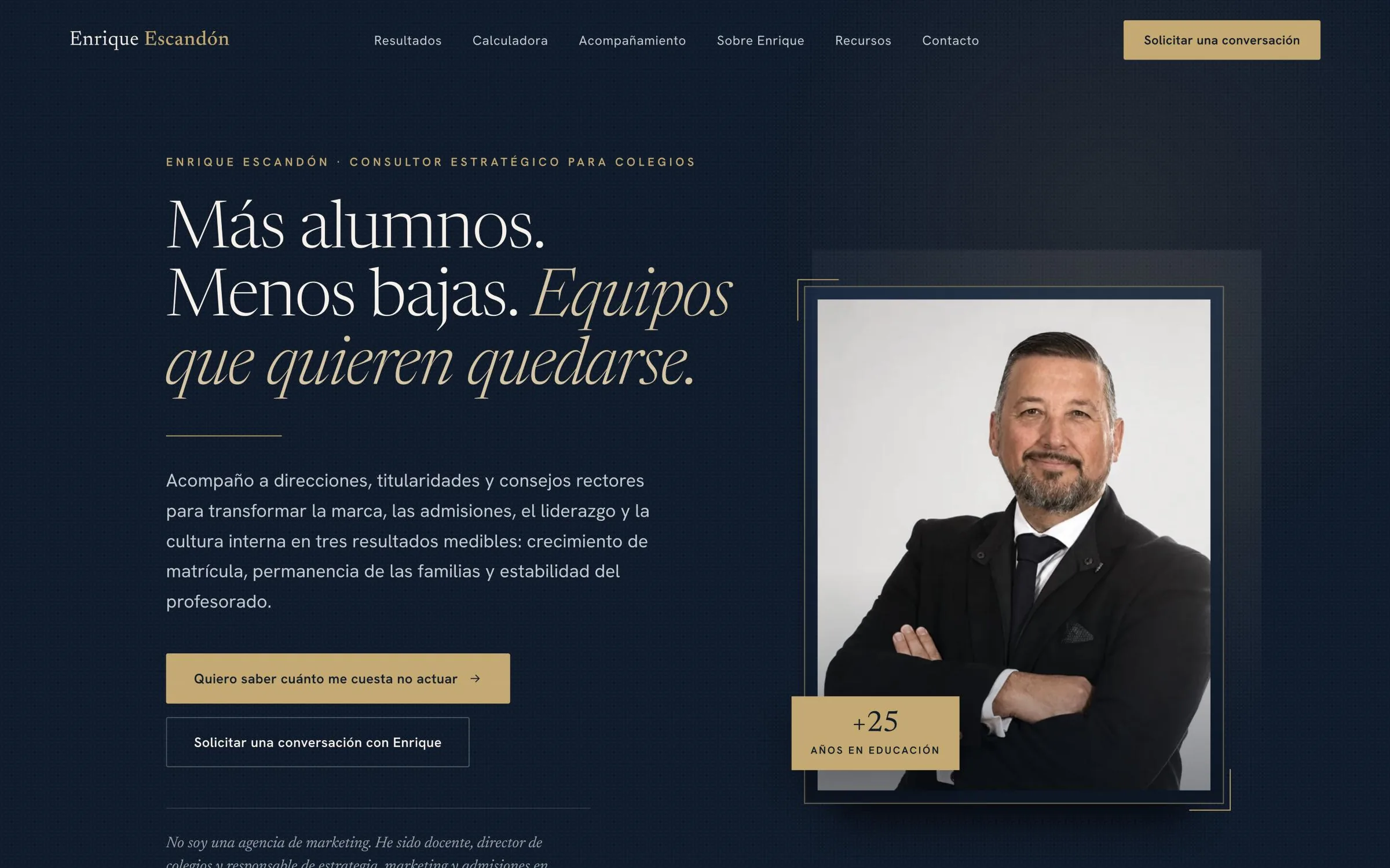 Web de Enrique Escandón